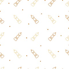 Abstract Pepper Shaker Vector Illustration Outline Pattern