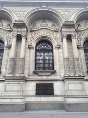 detail of the facade of the palace