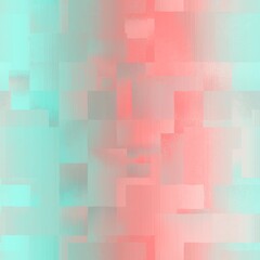 Seamless rectangle geo tile mosaic pattern swatch. High quality illustration. Random scattered shapes with grungy texture and color. Modern tranquil elegant geometric surface pattern design.