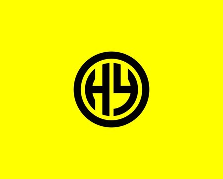 HY YH LETTER LOGO DESIGN VECTOR TEMPLATE. HY YH LOGO DESIGN.