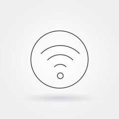 wifi icon single isolated with modern line or outline style