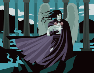 thanathos psychopomp greek mythology god of death © matiasdelcarmine