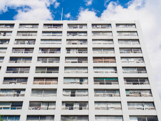 Residential building with similar balconies