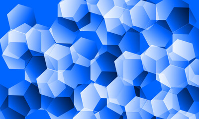 Beautiful blue crystal abstract background, to use for your design background