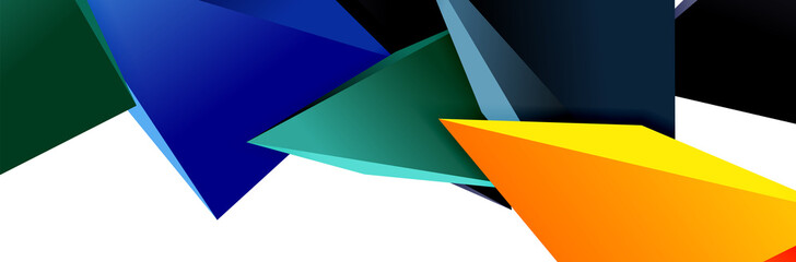 Triangle mosaic abstract background, 3d triangular low poly shapes. Geometric vector illustration for covers, banners, flyers and posters and other