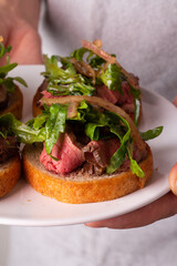 beef steak with vegetables