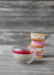 baking  on a gray background