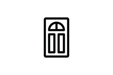 Interior Outline Icon - Door