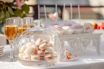 sweet table desserts fruit champagne