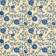 Seamless pattern with flowers
