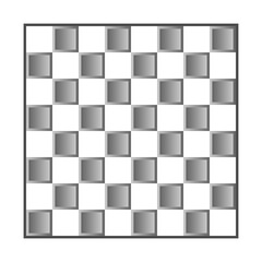 Chess board icon on white.