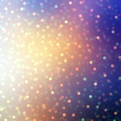 Blue yellow purple gradient background decorated glittering confetti. Xmas festive colorful sparkling texture.