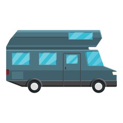 Modern motorhome icon. Cartoon of modern motorhome vector icon for web design isolated on white background