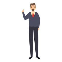 Business reportage icon. Cartoon of business reportage vector icon for web design isolated on white background