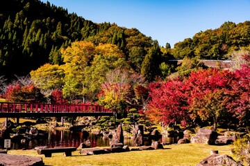 渓石園の紅葉