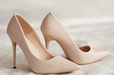 pair of wedding shoes