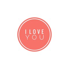 ''I love you'' Quote Lettering