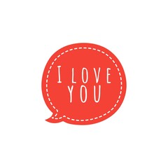''I love you'' Quote Lettering