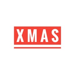 ''Christmas'' Word Lettering Illustration