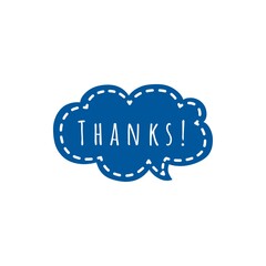 ''Thanks'' Word Lettering