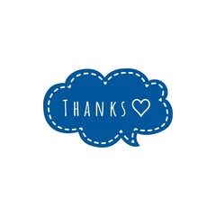 ''Thanks'' Word Lettering