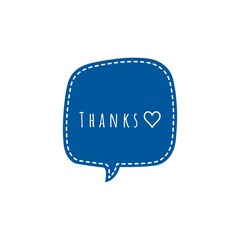 ''Thanks'' Word Lettering