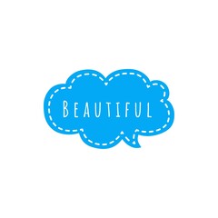 ''Beautiful'' Word Lettering