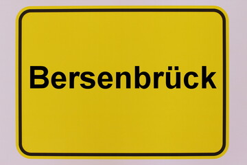 Grafische Darstellung des Ortseingangsschildes der Stadt Bersenbrück