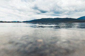 lake and clouds