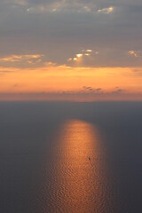 Obraz premium fiery sunset at sea