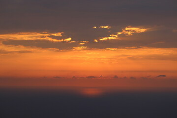 Obraz premium fiery sunset at sea