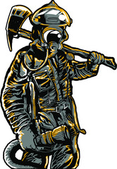 set of Black and White Mask / Iluustration