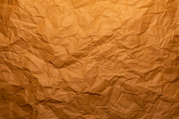 paper texture, crumpled dark yellow paper