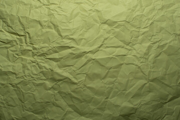 green crumpled paper texture