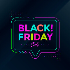 Black Friday sale poster design. Sale banner