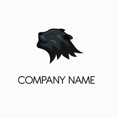 Tiger Cheetah Jaguar head face logo design. Technology concept