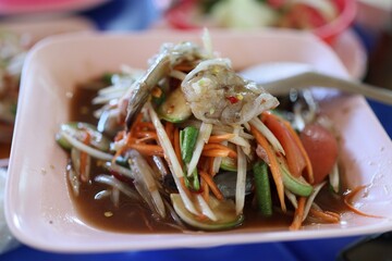 som tum, thai spicy papaya salad