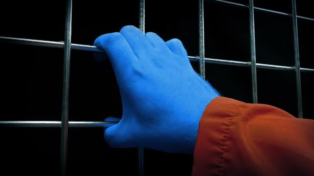 Blue Mutant Hand In Prison
