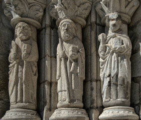 Statues romanes de la cathédrale de Viana do Castelo, Portugal