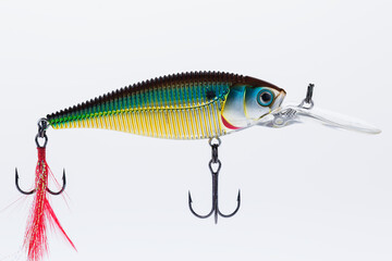 beautiful artificial lure for fishing by spinning