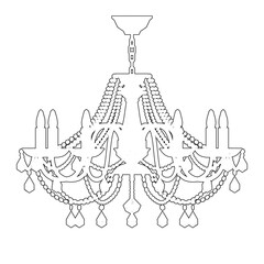 装飾的なシャンデリア