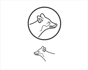 illustration of a fox head