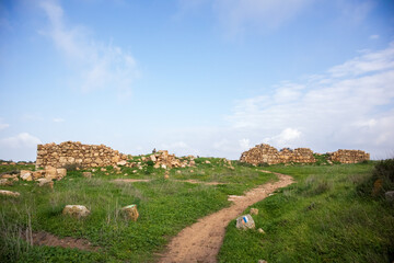 Fototapeta na wymiar view of old ruins