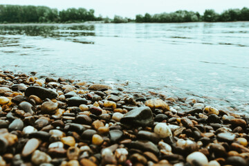 stones on the lakeshore