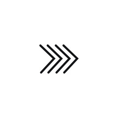 Icon vector graphic of arrow line, good for template web