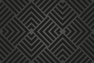 Geometric abstract vector pattern. Geometric modern dark ornament. Seamless modern dark background