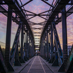 Alte Hubbrücke in Magdeburg, Sachsen Anhalt, Deutschland