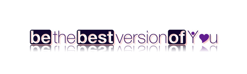 Be the best version of you con sfondo colorato