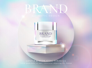 Cosmetic cream product ads - obrazy, fototapety, plakaty