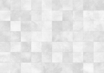 Close up Modern floor abstract white concrete tile wall background and texture. Abstract background or seamless pattern of tiles in white and gray colors. Square ceramic mosaic cube pattern
